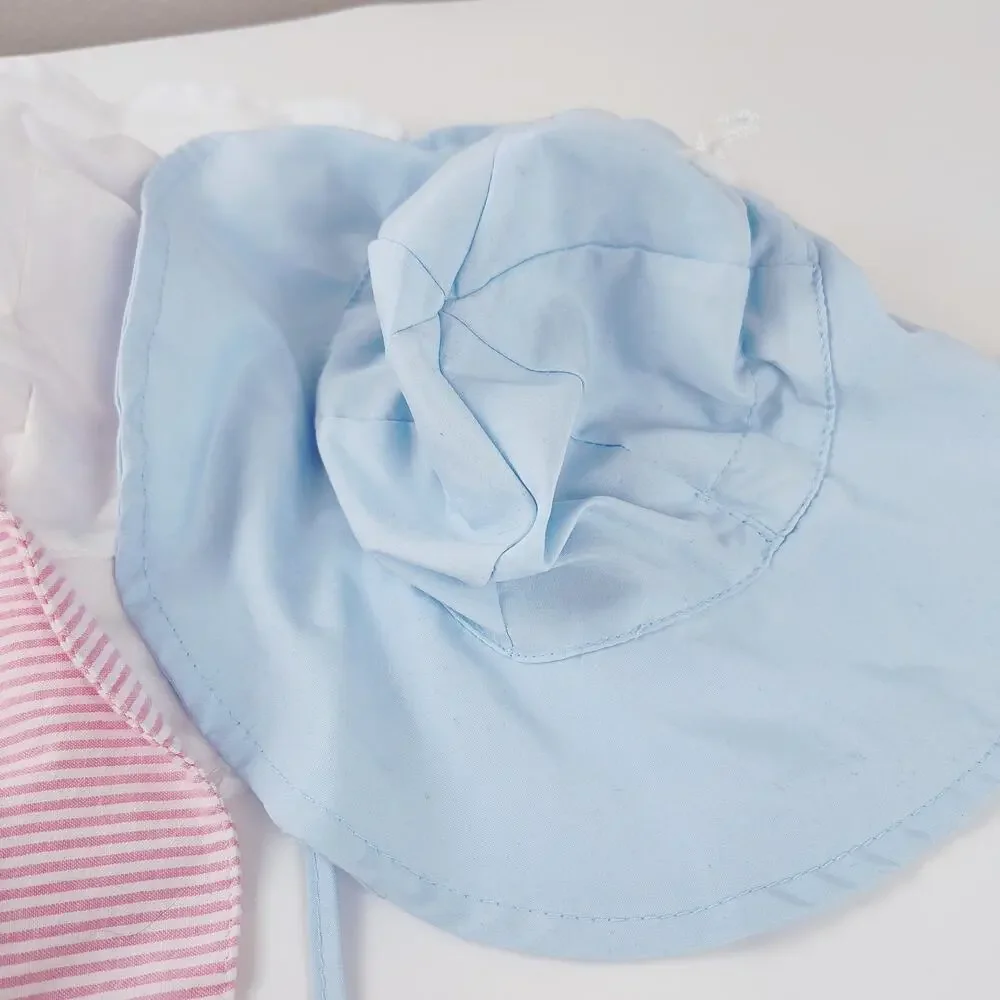 5-Piece Summer Newborn Hat Bundle - Pastel Styles